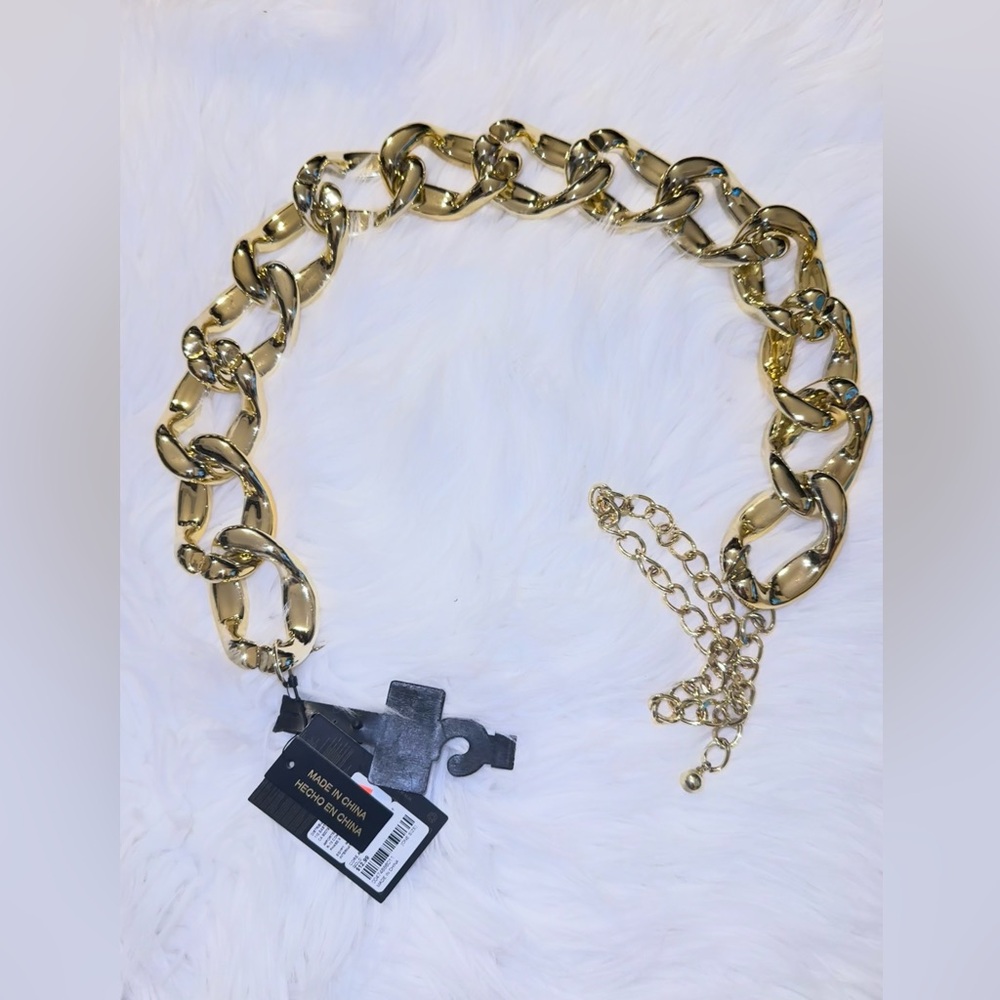Forever 21 Gold Chunky Chain Link Belt